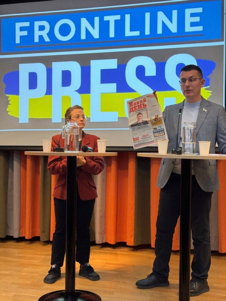 «Поки наші журналісти в полоні – ця тема має звучати голосно», - Сергій Томіленко на вечорі солідарності в Стокгольмі 2