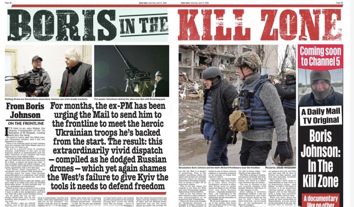 Борис Джонсон побував на передовій на Запорізькому напрямку та отримав примірник прифронтової газети «Зоря» 17 Відбудеться кінопоказ робіт лауреатів Премії Ганущака