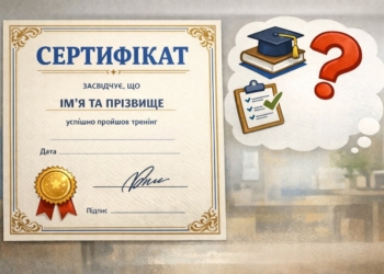 Сертифікати після тренінгів: хто має право видавати та які вимоги