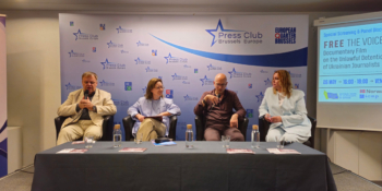 У Брюсселі презентували документальний фільм «Free The Voices» про полонених українських журналістів