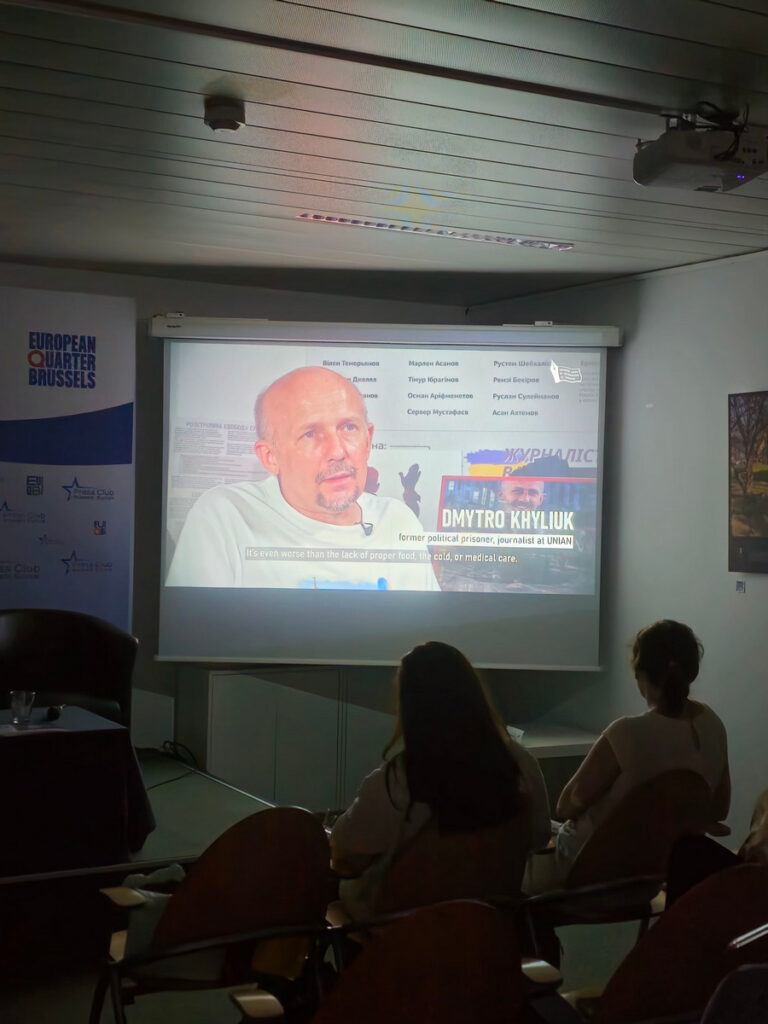 «Звільнити слово»: у Брюсселі відбувся перший міжнародний показ стрічки НСЖУ про полонених медійників 1