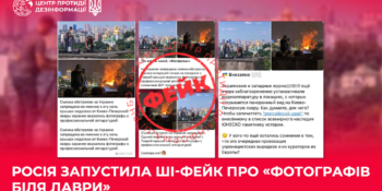 ШІ-фейки: як кремль намагається зняти з себе провину за удар по Києво-Печерській лаврі 18 ШІ-фейки: як кремль намагається зняти з себе провину за удар по Києво-Печерській лаврі