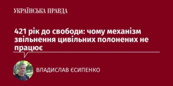 Світ потребує примноження зусиль і структур для звільнення цивільних полонених, в тому числі журналістів, — Владислав Єсипенко
