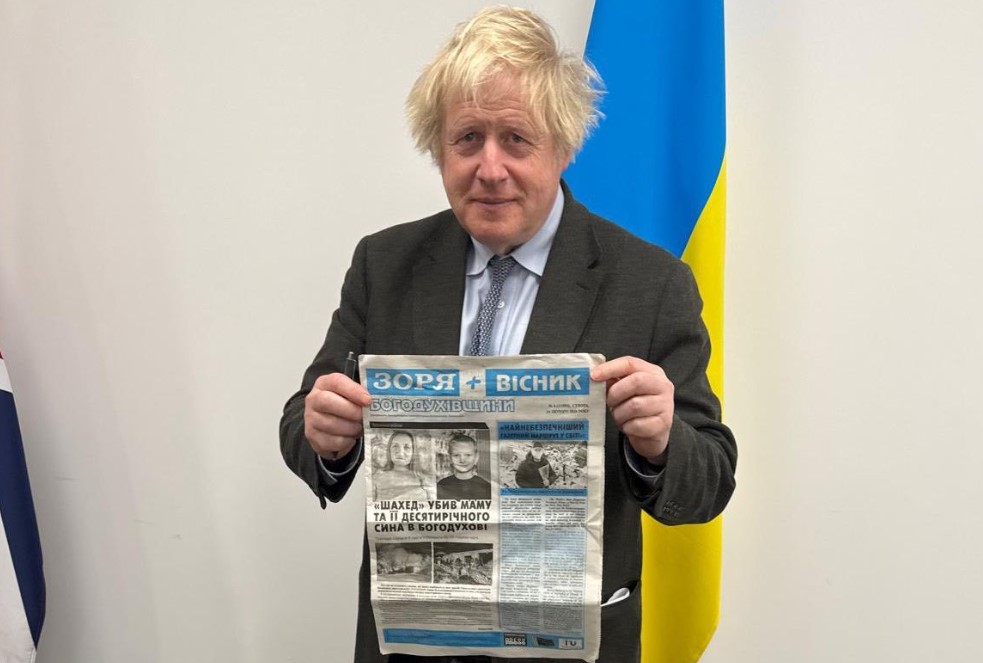 Борис Джонсон презентував фільм про війну в Україні 1
