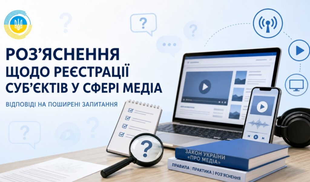 Кому не потрібно реєструватися як медіа: Національна рада відповіла на найпоширеніші запитання