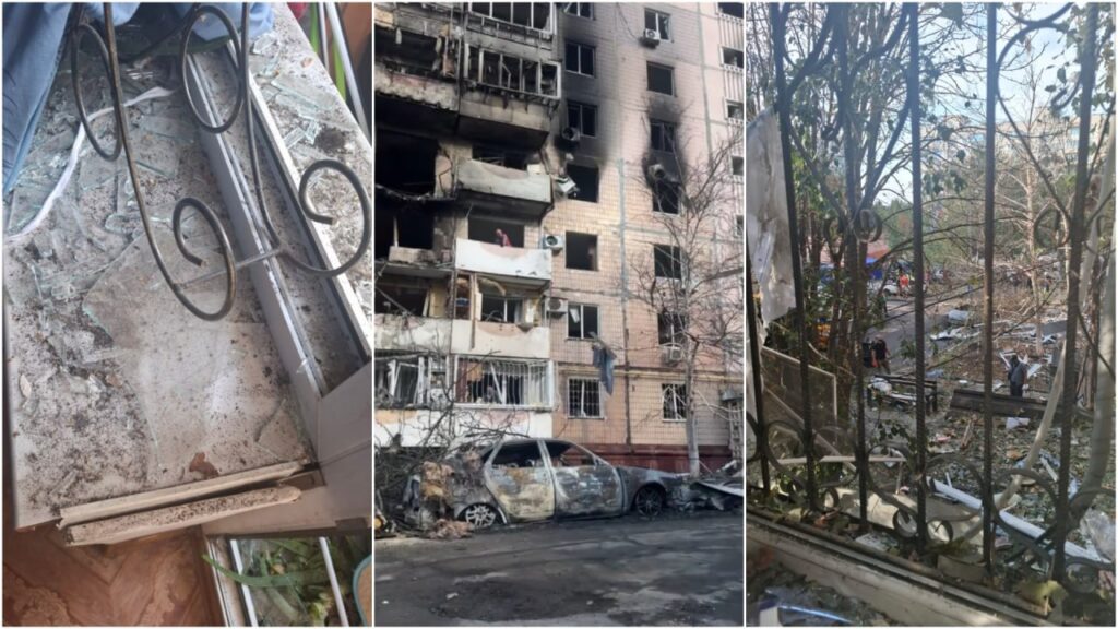 «Дякувати Богу, хоча б стіни лишились»: унаслідок російського обстрілу постраждала квартира подружжя журналістів