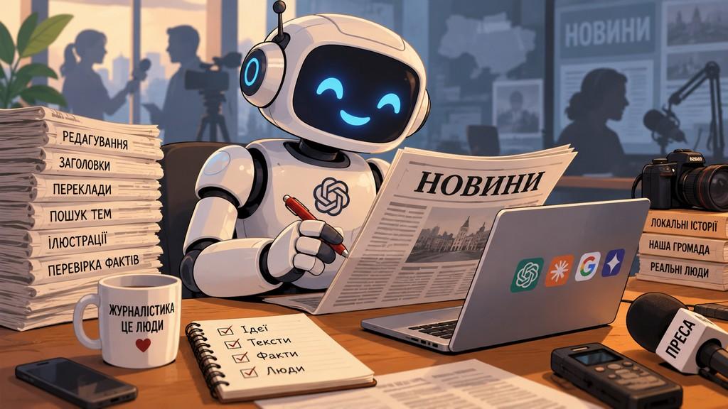 «Люди читають людей, а не штучний інтелект»: як локальні редакції працюють із ШІ 1
