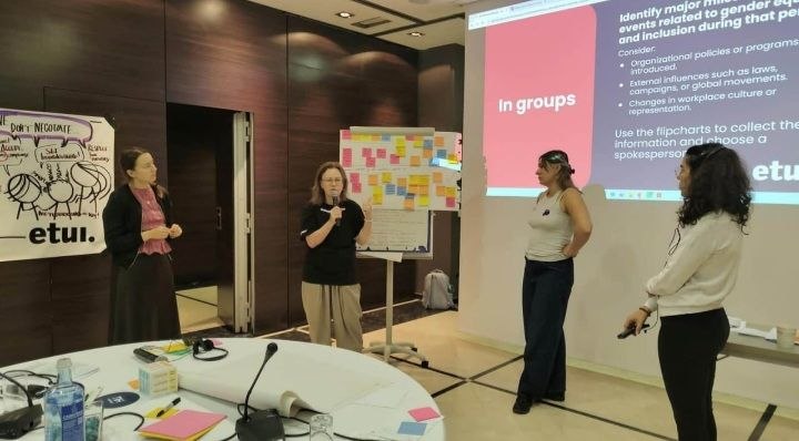 Ліна Кущ у Мадриді розповіла про виклики для гендерної рівності в Україні під час війни